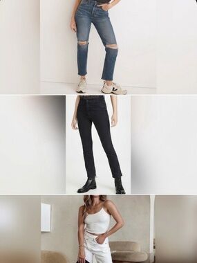 MOTHER Denim, Agolde & Madewell Jeans in Size 26 Bundle Lot of 3